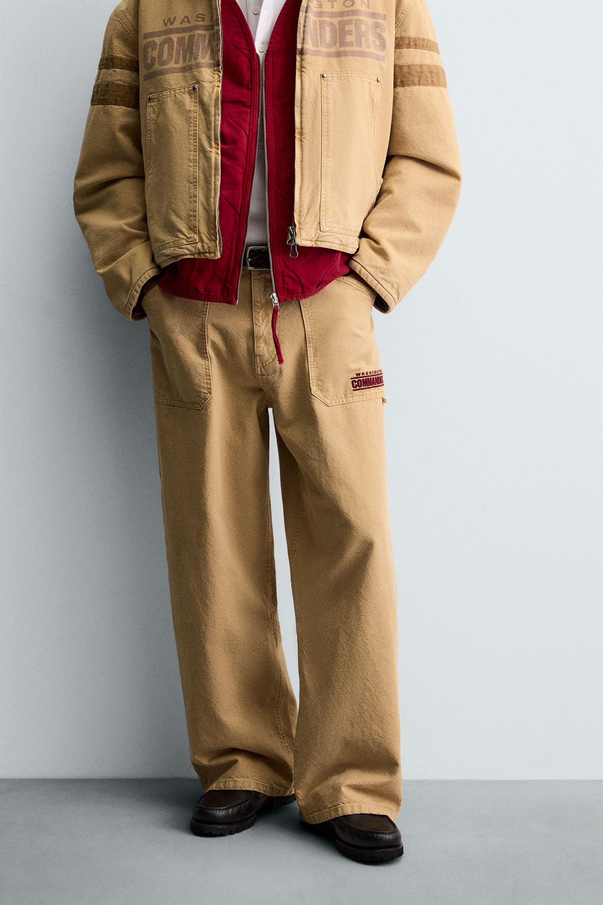 NFL WASHINGTON COMMANDERS EMBROIDERED PATCH BAGGY FIT PANTS